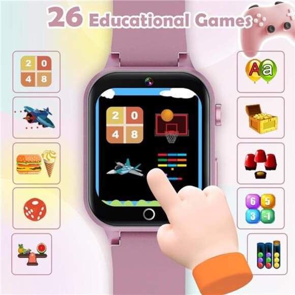 Kids Games Watch, with 26 Puzzle Games, Touch Screen, HD Camera, Alarm Clock, - Picture 4 of 7